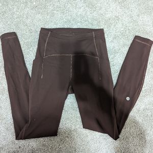 Lululemon Swift Speed High-Rise Leggings, 4, Brown